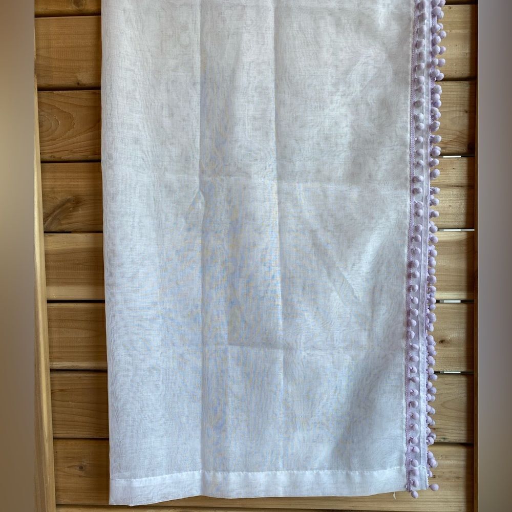 Lush Decor Lavender PomPom Curtain Set